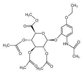 Methyl(2-acetamido-5-ethoxyphenyl-2,3,4-tri-O-acetyl-β-D-glucosid)uronat_29015-09-6