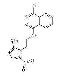 N-[2-(2-methyl-5-nitro-imidazol-1-yl)-ethyl]-phthalamic acid_29015-56-3