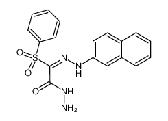 Benzenesulfonyl-(naphthalen-2-yl-hydrazono)-acetic acid hydrazide_2902-33-2