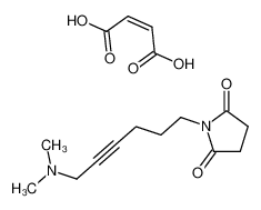 1-(6-Dimethylamino-hex-4-ynyl)-pyrrolidine-2,5-dione; compound with (Z)-but-2-enedioic acid_29029-95-6