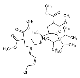 (4E,10E,12Z)-dimethyl 8,8-bis(methoxycarbonyl)-4-methyl-14-chloro-3-triisopropylsilyloxytrideca-4,10,12-trienedicarboxylate_290292-26-1