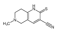 6-methyl-1,2,5,6,7,8-hexahydro-2-thioxo-1,6-naphthyridine-3-carbonitrile_290299-52-4