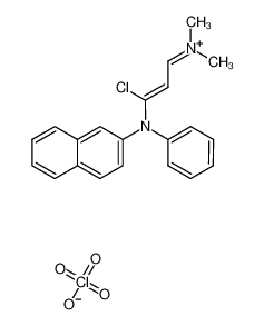 1-chloro-3-dimethylamino-1-(N-(2-naphthyl)-N-phenyl)propeniminium perchlorate_290310-57-5