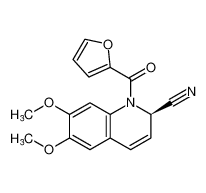 (R)-1-(furan-2-carbonyl)-6,7-dimethoxy-1,2-dihydroquinoline-2-carbonitrile_290310-76-8