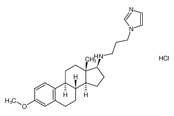(8R,9S,13S,14S,17S)-N-(3-(1H-imidazol-1-yl)propyl)-3-methoxy-13-methyl-7,8,9,11,12,13,14,15,16,17-decahydro-6H-cyclopenta[a]phenanthren-17-amine hydrochloride_290311-55-6