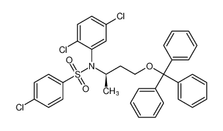 (R)-4-chloro-N-(2,5-dichlorophenyl)-N-(4-(trityloxy)butan-2-yl)benzenesulfonamide_290328-17-5