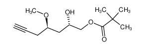 2,2-Dimethyl-propionic acid (2S,4R)-2-hydroxy-4-methoxy-hept-6-ynyl ester_290343-26-9