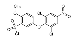 5-(2,6-dichloro-4-nitro-phenoxy)-2-methoxy-benzenesulfonyl chloride_290349-18-7