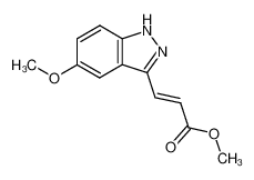 (E)-3-(5-Methoxy-1H-indazol-3-yl)-acrylic acid methyl ester_290368-10-4