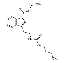 ethyl 3-(2-((butoxycarbonyl)amino)ethyl)-1H-indazole-1-carboxylate_290368-15-9