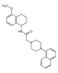 4-(1-naphthalenyl)-N-(1,2,3,4-tetrahydro-5-methoxy-1-naphthalenyl)-1-piperazineacetamide_290370-20-6