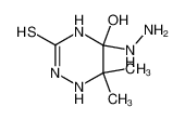 5-hydrazino-5-hydroxy-6,6-dimethyl-[1,2,4]triazinane-3-thione_29039-63-2