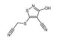 5-cyanomethylsulfanyl-3-oxo-2,3-dihydro-isothiazole-4-carbonitrile_29045-46-3