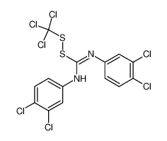trichloromethyl N,N'-bis(3,4-dichlorophenyl)carbamo(dithioperoxo)imidate_29051-58-9