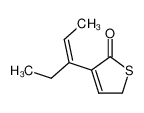 (Z)-3-(1'-Ethyl-1'-propenyl)-3-thiolan-2-on_29071-54-3