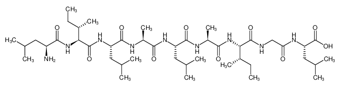 L-Leucine,L-leucyl-L-isoleucyl-L-leucyl-L-alanyl-L-leucyl-L-alanyl-L-isoleucylglycyl-_290813-63-7