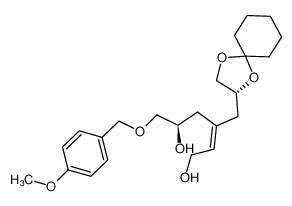 (E)-(R)-3-[(R)-1-(1,4-Dioxa-spiro[4.5]dec-2-yl)methyl]-6-(4-methoxy-benzyloxy)-hex-2-ene-1,5-diol_290815-64-4
