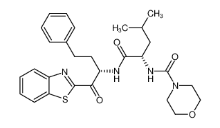 N-(4-Morpholinecarbonyl)-L-leucine-[1S(benzthiazol-2-ylcarbonyl)-3-phenylpropyl]amide_290816-55-6