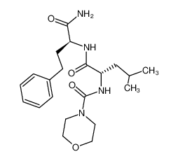 Morpholine-4-carboxylic acid [(S)-1-((S)-1-carbamoyl-3-phenyl-propylcarbamoyl)-3-methyl-butyl]-amide_290816-66-9