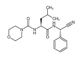 N-((S)-1-(((S)-cyano(phenyl)methyl)amino)-4-methyl-1-oxopentan-2-yl)morpholine-4-carboxamide_290817-12-8