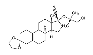 3-ethylenedioxy-17β-cyano-17α-chloromethyl(dimethyl)silyloxyestra-5(10),9(11)-diene_290825-36-4