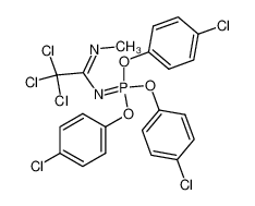 N-(N-Methyltrichloracetimidoyl)-phosphonimidsaeure-tris-(4-chlorphenylester)_2909-62-8