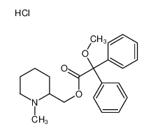 (1-methylpiperidin-1-ium-2-yl)methyl 2-methoxy-2,2-diphenylacetate,chloride_2909-92-4