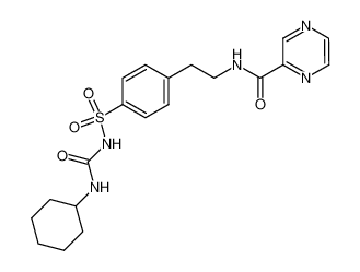 pyrazine-2-carboxylic acid 4-(cyclohexylcarbamoyl-sulfamoyl)-phenethylamide_29094-58-4