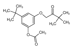 Acetic acid 3-tert-butyl-5-(3,3-dimethyl-2-oxo-butoxy)-phenyl ester_29100-91-2