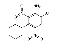 6-Chloro-2,4-dinitro-3-piperidin-1-yl-phenylamine_29111-92-0