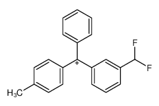 (3-(difluoromethyl)phenyl)(phenyl)(p-tolyl)methylium_29112-98-9