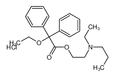 2-(2-ethoxy-2,2-diphenylacetyl)oxyethyl-ethyl-propylazanium,chloride_2912-83-6