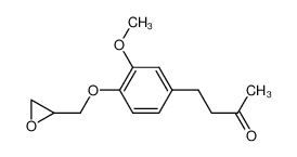1-(2,3-Epoxy-propyloxy)-2-methoxy-4-(3-oxo-butyl)-benzol_29121-64-0