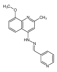 N-(8-Methoxy-2-methyl-quinolin-4-yl)-N'-[1-pyridin-3-yl-meth-(E)-ylidene]-hydrazine_29125-45-9