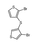 (2-bromo-thiophen-3-yl)-(4-bromo-thiophen-3-yl)-sulfane_29127-71-7