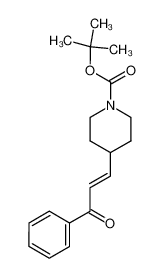 4-((E)-3-Oxo-3-phenyl-propenyl)-piperidine-1-carboxylic acid tert-butyl ester_291289-27-5