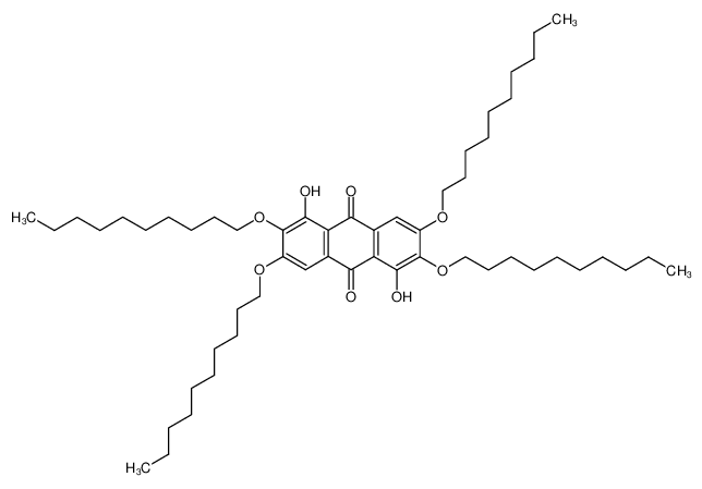 2,3,6,7-Tetrakis-decyloxy-1,5-dihydroxy-anthraquinone_291304-83-1