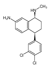 Cis-(1S)-N-methyl-7-(amino)-4-(3,4-dichlorophenyl)-1,2,3,4-tetrahydro-1-naphthalenamine_291305-80-1