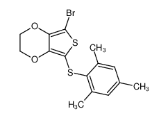 5-bromo-2-(mesitylthio)-3,4-ethylenedioxythiophene_291308-75-3
