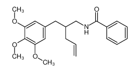 N-[2-(3,4,5-Trimethoxy-benzyl)-pent-4-enyl]-benzamide_29142-90-3