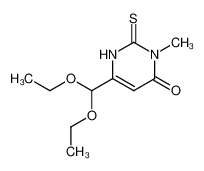 6-diethoxymethyl-3-methyl-2-thioxo-2,3-dihydro-1H-pyrimidin-4-one_29145-54-8