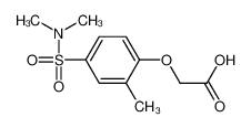 2-[4-(dimethylsulfamoyl)-2-methylphenoxy]acetic acid_29148-95-6
