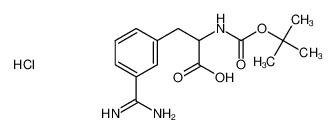 2-((tert-butoxycarbonyl)amino)-3-(3-carbamimidoylphenyl)propanoic acid hydrochloride_291535-80-3
