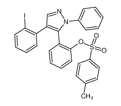 2-[4-(2-iodophenyl)-2-phenyl-2H-pyrazol-3-yl]phenyl tosylate_291537-03-6