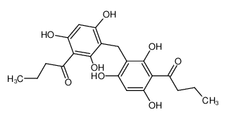 bis-(3-butyryl-2,4,6-trihydroxy-phenyl)-methane_2916-90-7