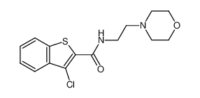 3-chloro-benzo[b]thiophene-2-carboxylic acid 2-morpholin-4-yl-ethylamide_29174-70-7