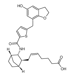 (Z)-7-((1R,2S,3S,4S)-3-(5-((5-hydroxy-2,3-dihydrobenzofuran-7-yl)methyl)thiophene-2-carboxamido)bicyclo[2.2.1]heptan-2-yl)hept-5-enoic acid_291746-26-4