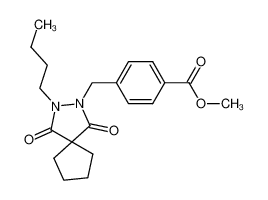 2-butyl-3-(4-carbomethoxybenzyl)-2,3-diazaspiro[4.4]nonane-1,4-dione_291774-34-0