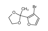 2-(3-bromo-furan-2-yl)-2-methyl-[1,3]dioxolane_29182-22-7