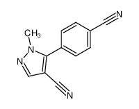 5-(4-cyano-phenyl)-1-methyl-1H-pyrazole-4-carbonitrile_29203-83-6